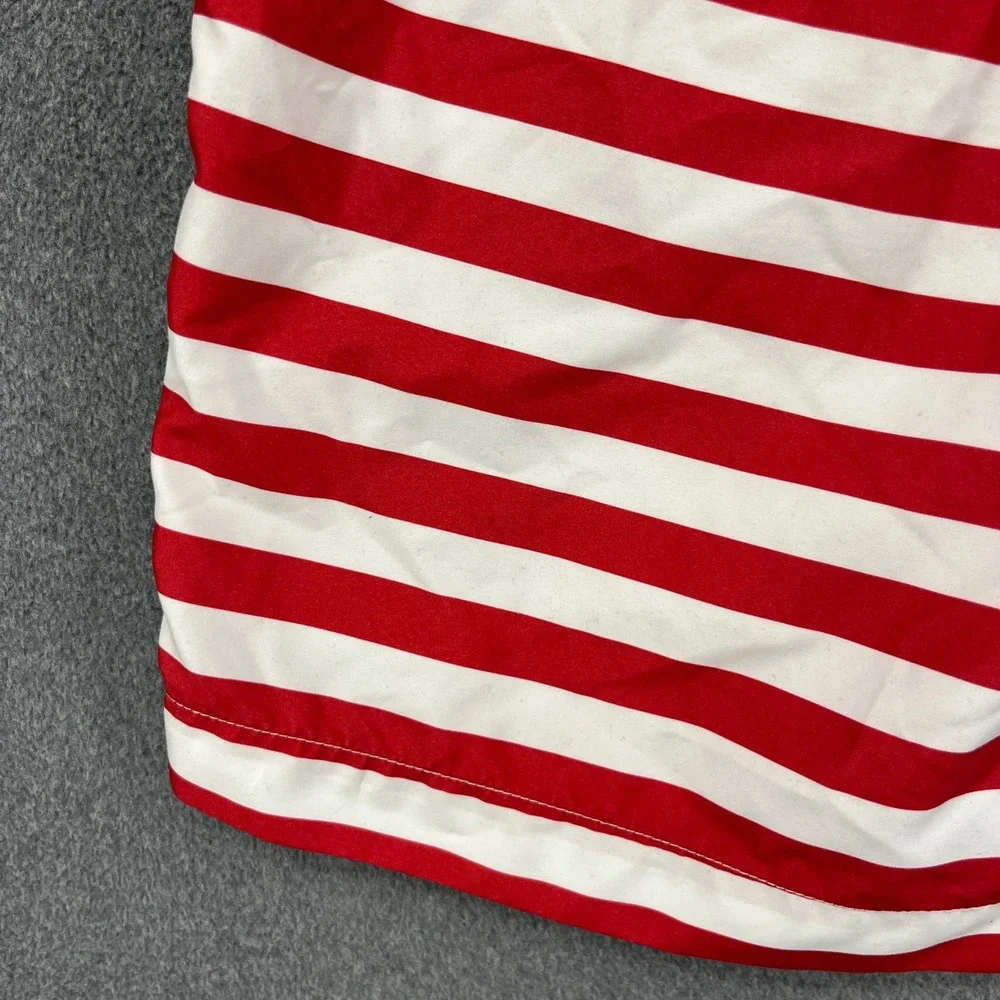 Chaps Mens Swim Trunks Board Shorts American‎ Flag Stars Stripes Size L G